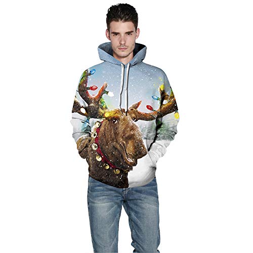 Grace's Secret Unisex 3D Ugly Christmas Sweatshirt Kangaroo Pocket Hoodies Pullover3