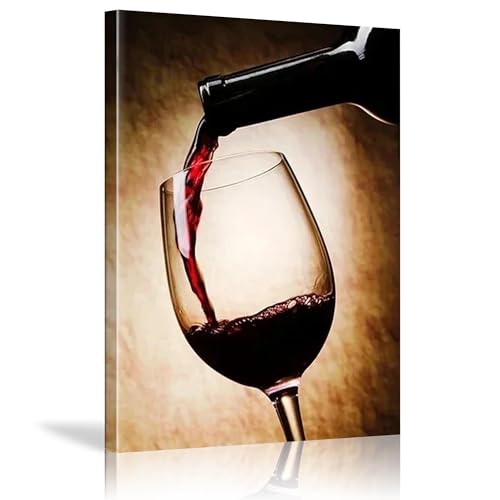 Impression d'images de bar déco moderne de vin rouge sur toile 40x60