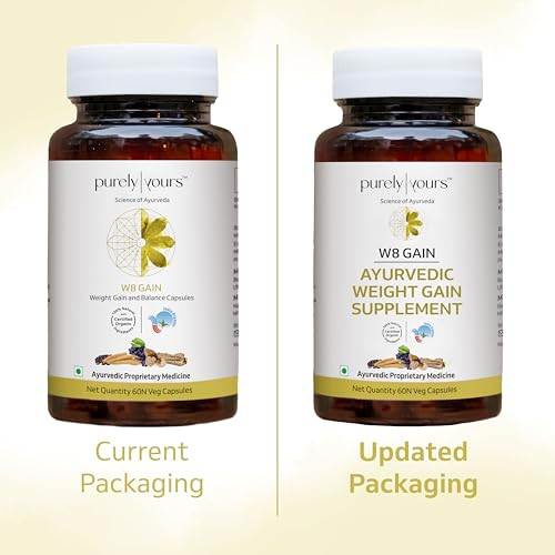 Image of Purely Yours Weight Gainer 60 Capsules | Ayurvedic Supplement for Healthy Weight Gain, Digestion & Muscle Mass | 100% Natural for Men & Women