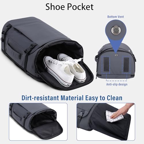 HOMIEE 40L Carry-On Backpack TSA Approved Travel Bag with USB Charging Port - image 4