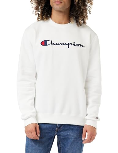 Preisvergleich Produktbild Champion Herren Legacy American Classics-Powerblend Fleece Crewneck Sweatshirt, Bianco, M