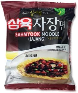 Sahmyook Ramen Instant Noodle, Jajang 4.55oz (Pack of 16)