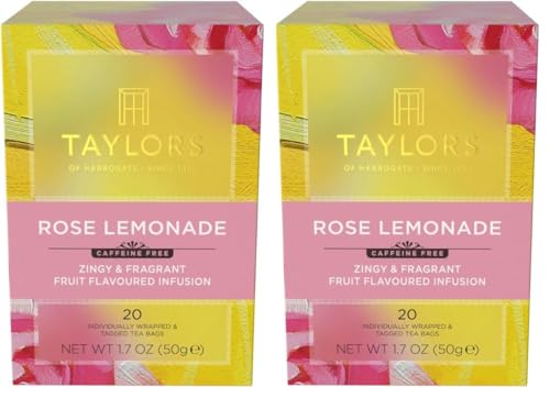 Image of Taylors of Harrogate Rose Lemonade Infusion, 20 Teabags (Pack of 2)