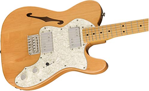 Squier by Fender Classic Vibe 70’s Telecaster Thinline Guitare électrique Érable Naturel - Les Beatles, Paul McCartney, John Lennon, RIngo Starr, George Harrison Squier by Fender Classic Vibe 70's Telecaster Thinline Guitare électrique Érable Naturel – Image 5