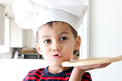 Hyzrz Chef Hat Adult Adjustable Elastic Baker Kitchen Cooking Chef Cap Red - View #2