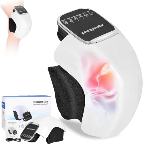 Articure Joelho, Envoltório com 3 Padrões de Calor Ajustáveis, Intensidade, Massageador Eletrico, Joelho Sem Fio, Massageador de Pé，Vibração Elétrica, Joelheira