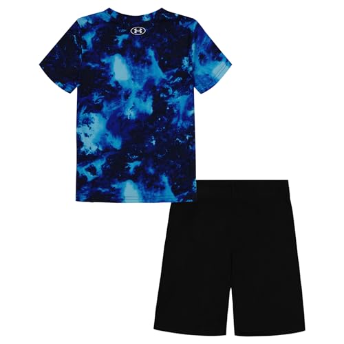 Image of Under Armour Boys' 2-piece Short Sleeve Graphic T-Shirt and Shorts Set, Lightweight & Breathable