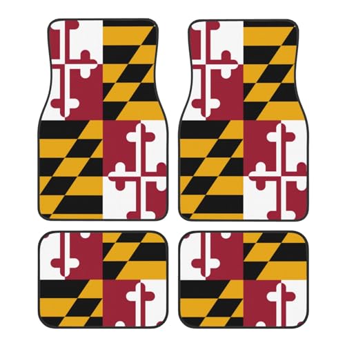 Tapis de voiture universels motif Maryland pour berline SUV et camionnette