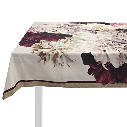Nappe de table rectangulaire 150x220 Tissage Randi Amaranta pour salon - 2
