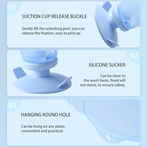 Baignoire d'évier pour bébé compacte avec ventouse de sécurité