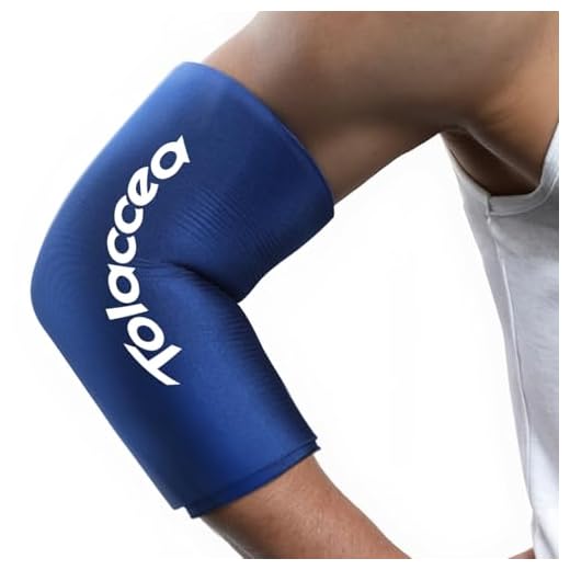 Tolaccea Pro Férula de Hielo Rodilla & Codo – Extra Gruesa, Compresas de Gel Frío Dual-Coldfocus, Alivio del Dolor con Frío Duradero, Terapia Frío (Azul, L)