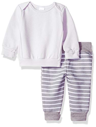 Image of Hanes Ultimate Baby Flexy Adjustable Fit Jogger with Sweatshirt Set