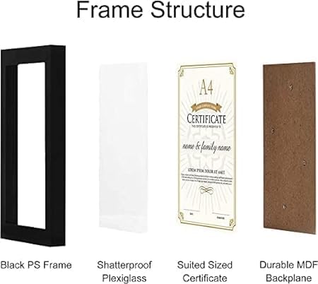 Image of A4 Size Wooden Customized Personalized Photo Frame|Wedding|Birthdays|Baby Frame Customised Gift Photo Frames 12x8 Inch II Birthday Photo Collage Frame, Decorative Wall Art (FRAME 133)
