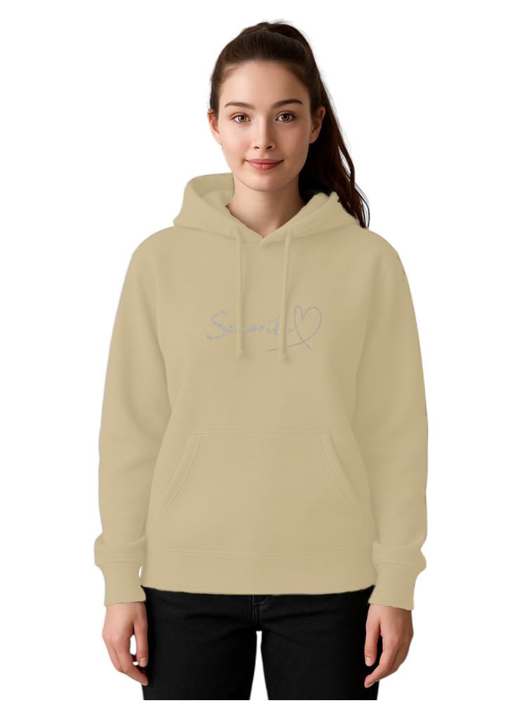 enziko Womens Graphic Printed Cotton Full Sleeve Regular Fit Hooded Sweatshirt | Pockets, Casual Winter Wear, Ribbed Hem|Sweatshirt for Women| (Hoodies) |-picture-24