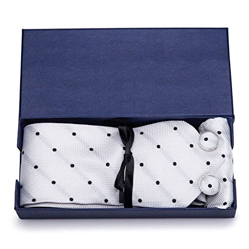 Corbata de seda tejida con caja para regalo