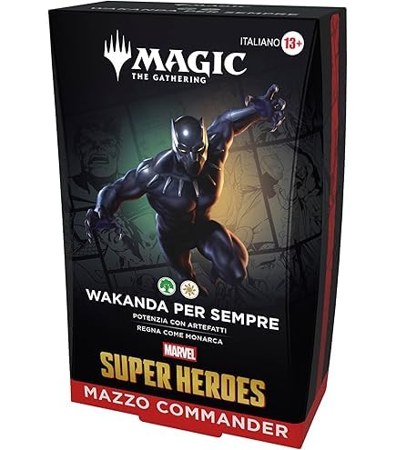 Mazzo Commander di Magic: The Gathering - Marvel Super Heroes - Wakanda per Sempre (Versione Italiana)