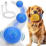 Mity rain Interactive Dog Toys - Self Rolling Ball with Cover Anti-Chewer for Small/Medium/Large Puppy Pet, Moving Ball for Dogs Enrichment, Motion Activated Toys That Move on its Own