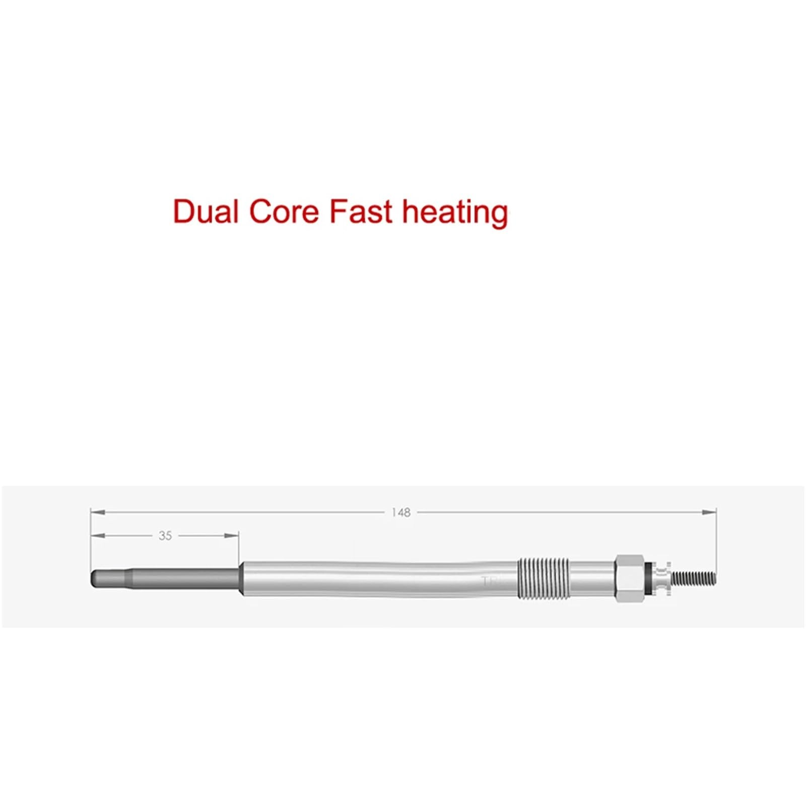 Candelette diesel Compatibile Con CITROEN Per JUMPER BOX Per PLATFORM 2006 2007 2008 2009 2010 2011 4X Candelette Riscaldanti A Doppio Nucleo 1610429780 596088