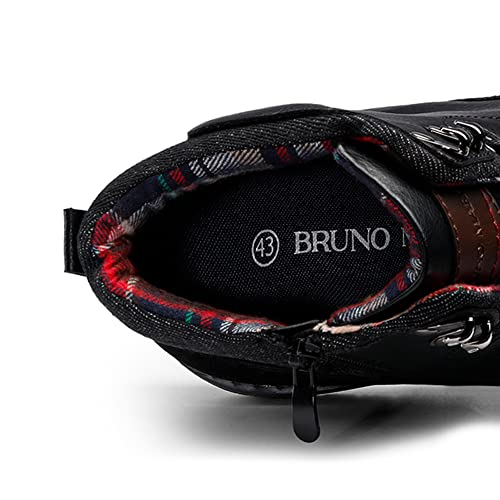 Bruno Marc Herren Motorrad Stiefel Schnürstiefel Klassische Chukka Boots Biker Freizeitschuhe – Bild 5