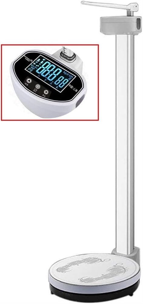 MYUYEE Electronic Doctor Scales,Height And Weight Scale, Digital Electronic Beam Scale, Led High-Definition Display, Weighing 200Kg, Accuracy Measurement 83-210Cm (White)