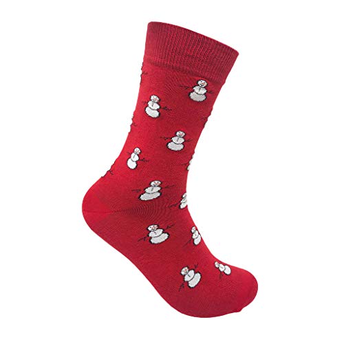 Image of Mint & Oak Printed Christmas Socks For Men, Cotton Crew Colorful Secret Santa Gift Box for Men, Xmas Calf Length Boys Socks With Fun Prints - Gift Box