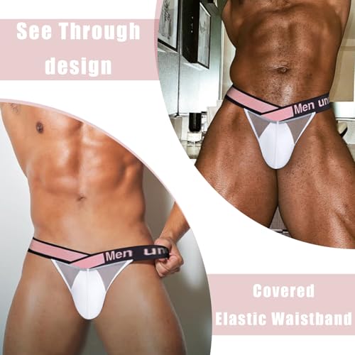 Meshal Sheer Men's Bikini Briefs Silky Smooth Sexy Seamless Lingerie See Through Bulge Ball Pouch Underwear3