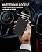 Mens Wallet Card Holder: Genuine Leather, Smart, RFID Blocking, Slim, Pop Up Aluminum Case, Minimalist, Front Pocket - 9-14 Card Capacity, ID Window, Cash Slot (Minimalist Carbon Fiber Black)
