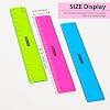 BAZIC Products Plastic Ruler 6 15 cm, Transparent Assorted Color Measuring Tool with Inches & Centimeters, Durable Plastic Rulers for, School, Office, and Home, 3/Pack, 1-Pack
