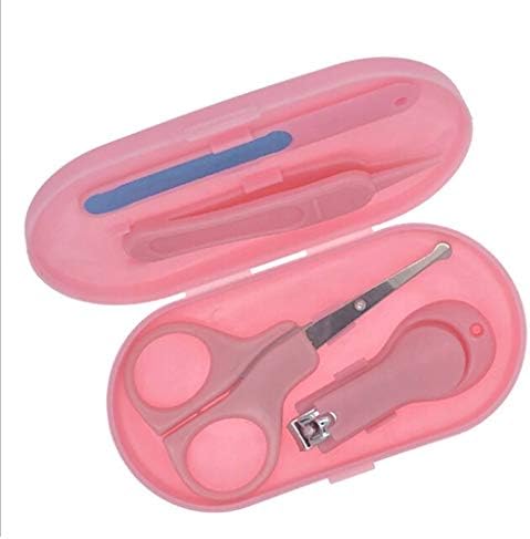 LYSLDH 4pcs/Set Kids Nail Care Kits Nail Clippers Children Safety Nail Scissors Beauty Nail Set