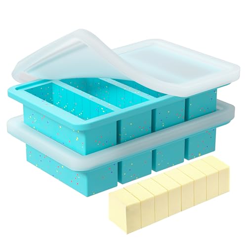 KASHME 2 Pcs Butter Mold With Stainless Steel Frame, Butter Mold For Homemade Butter, Nonstick...