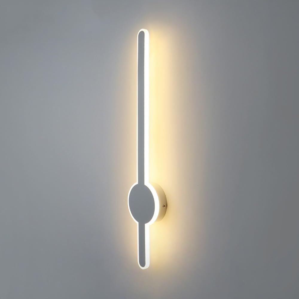 ASerZenith Classical Linear Led Wall Sconce Modern Minimalist Wall Lamp Long Strip Modern Hallway Wall Light,Bianco-60Cm