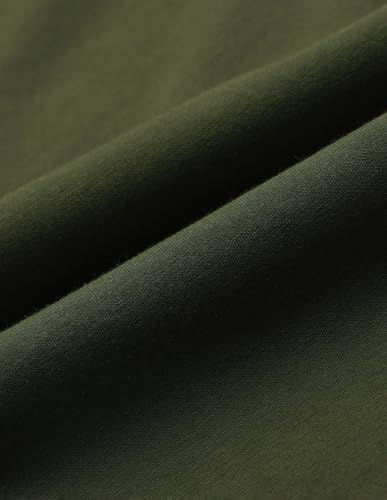 Image of U.S. Polo Assn. Men's Green Solid Mid Rise Cotton Drawstring Slim Fit Flat Front Slit Pocket Track Pants