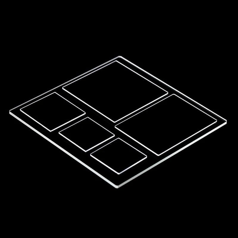 Quartz Glass Plate Various Specifications Transparent UV(10x10x0.5mm)