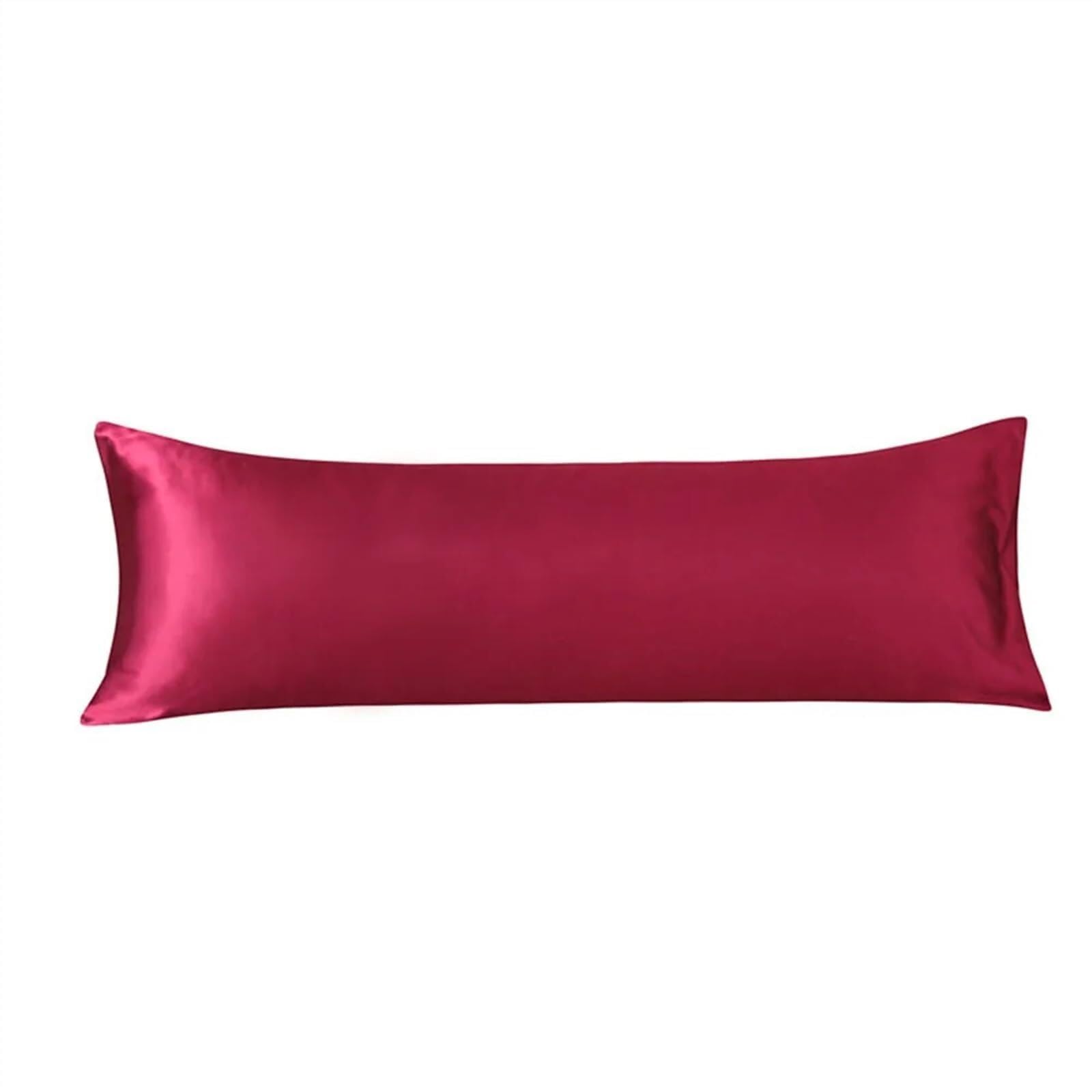 Satin Pillowcase Silk Satin Pillowcase Body Pillow Cover With Envelope Closure,Long Cases,Soft And Breathable,Gift For Sleepers,20x54 Inch(5)