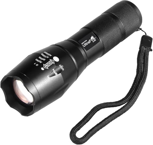 Ultrafire Linterna LED IR 940nm con Zoom, Iluminador Infrarrojo, Luz Infrarroja de Enfoque Ajustable para Visión Nocturna en Caza, Observación de Vida Silvestre y Fotografía Infrarroja
