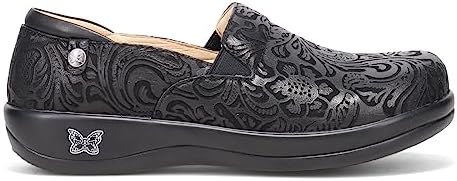 Alegria Keli Womens Slip-On Shoe Black Embossed Paisley 9 M US | Image 1