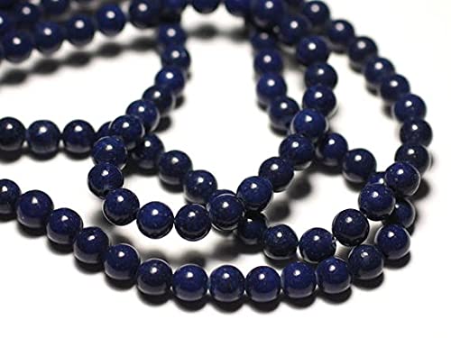 Jade balls 6 mm perles naturelles LKBEADS sans éclats pour fabriquer un bracelet durable