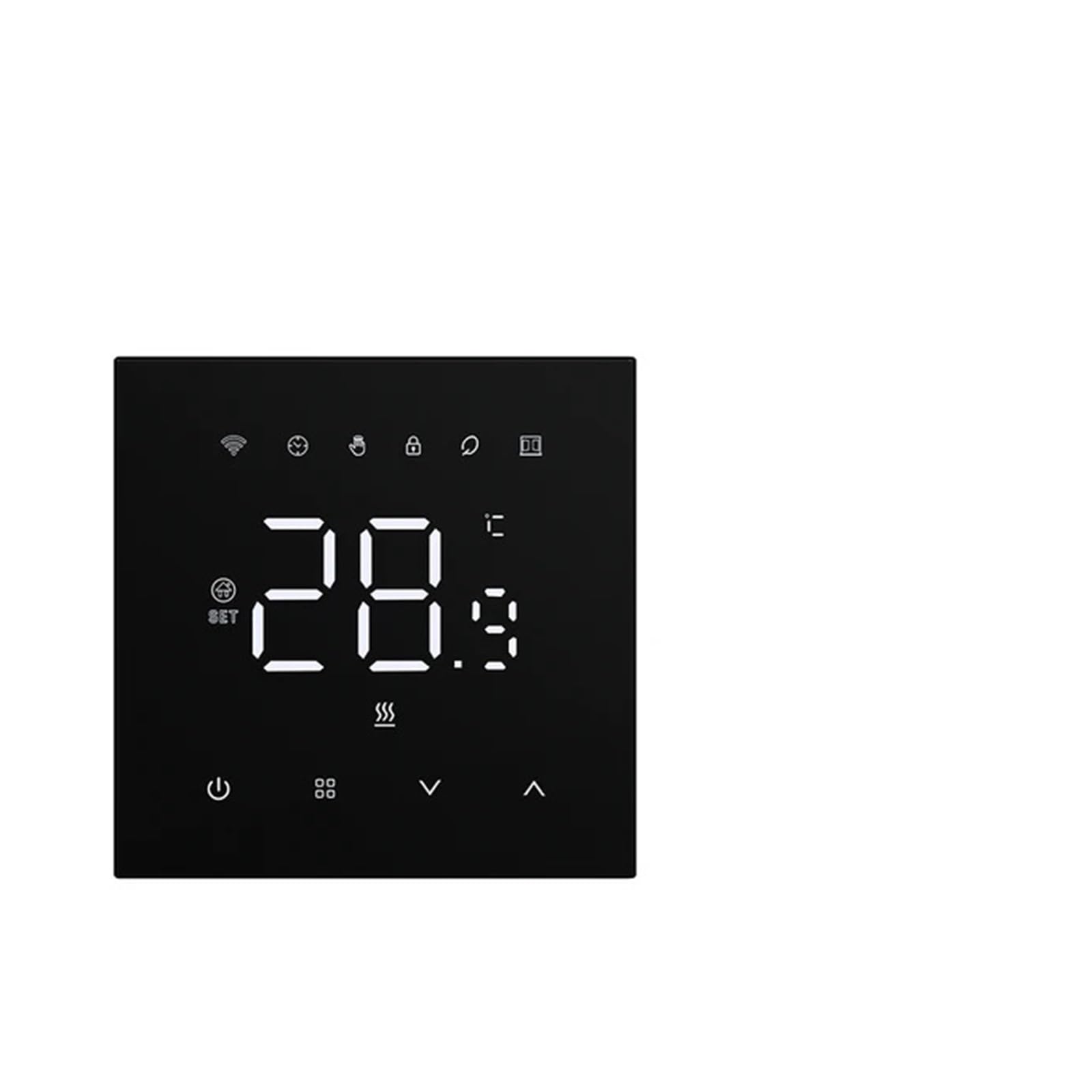 Tuya WiFi Smart Thermostat Underfloor Heating System For Gas Boiler Electric Heating Work(Black WH-3A)