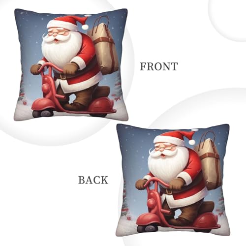 Housses de coussin velours côtelé Père Noël de qualité supérieure pour sofa - 3