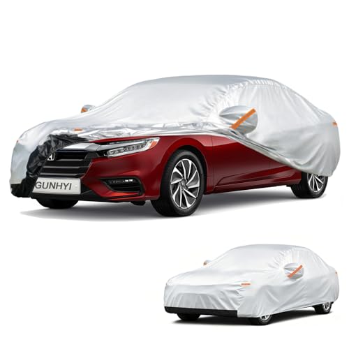Image of GUNHYI Car Cover Custom Fit Honda Insight (2019-2026) Waterproof for Automobiles, Oxford Sun Rain Dust Snow Protection (Ships from US Warehouse, Delivery 3-8 Days)
