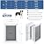 Pet Door for Wall Upgrade 2.0 with Secure Aluminum Lock, Steel Frame & Telescoping Tunnel, Double Silicone Flaps Dog Doggy Door and Cat Door for All Pets, Strong & Durable(Pets Up to 40 Lb) -Medium