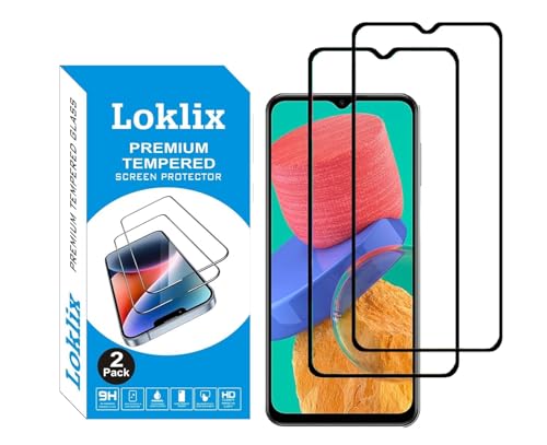 Image of Tempered Glass Screen Protector Compatible with Samsung Galaxy M33 / Samsung Galaxy F23 / Samsung Galaxy M23 / Samsung Galaxy A23 / Samsung Galaxy M13 4G, 9H Hardness Pack of 2