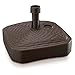 Deuba® Sonnenschirmständer Poly Rattan Eckig bis Ø 26 mm Mast Befüllbar Sonnenschirm Schirmständer Ständer Gartenschirm Balkon Terrasse Garten Braun
