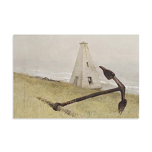 Poster imprimé sur toile Sea Running Andrew Wyeth déco murale 60x90cm