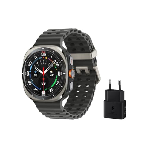 Samsung Galaxy Watch Ultra LTE 47mm + Cargador - Smartwatch, Control de Salud, Seguimiento Deportivo, Titanio (Versión Española)