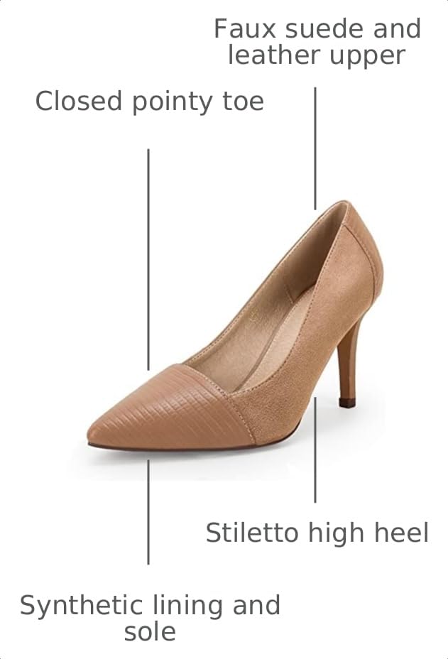Image of PiePieBuy Womens High Heels Pumps Pointed Toe Slip On Stiletto Classic Dress Party Office Shoes