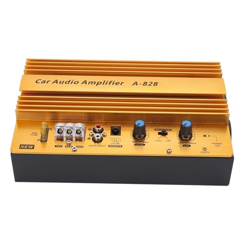 Amplificateur de voiture 1280W 12V avec subwoofer en aluminium pour basse auto