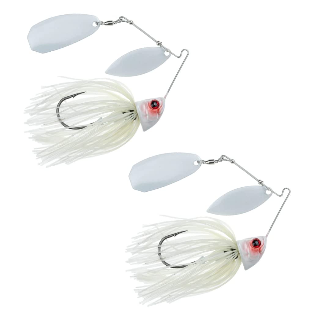 Freedom Tackle Speed Freak Full Frame Largemouth Spinnerbait with Kilter Blade | 1/4 oz., Snowman, 2-Pack (PN: 53107-2PK)