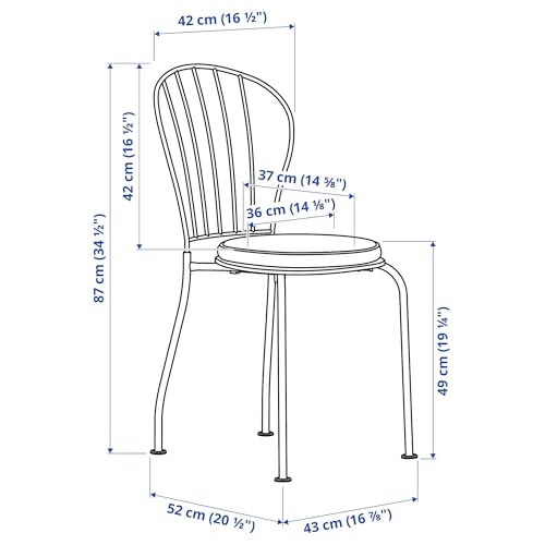 Table LÄCKÖ et 2 chaises ProTuning pour l'extérieur gris et coussins beige