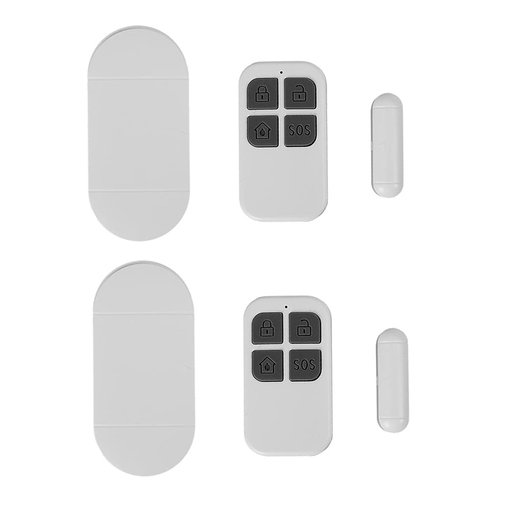 Sensor de alarma de puerta inalámbrico para proteger la seguridad del hogar familiar, pack de 2
